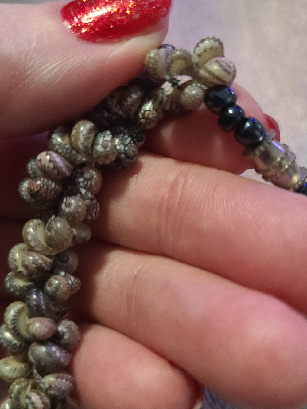 Chunky Shell Statement Necklace - Picture 7 of 9